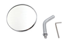 Charger l'image dans la galerie, 3 inch Round Mini Mirror Top Triple Tree Mount Chrome