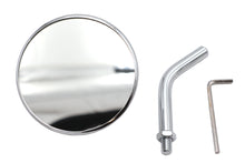 Charger l'image dans la galerie, 3 inch Round Mini Mirror Top Triple Tree Mount Chrome