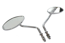 Charger l'image dans la galerie, Wyatt Gatling Oval Mirror Set Chrome