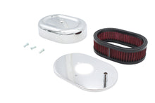 Charger l'image dans la galerie, Mini Oval Air Cleaner Kit Chrome For Bendix Carburetors