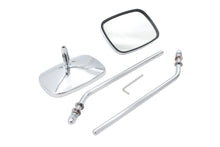 Charger l'image dans la galerie, Chrome Rectangle Mirror Set with Round Stems