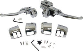 HardDrive hand controls with chrome finish, 11/16 M/Cyl, no switches, designed for motorcycles 96-06, model 820-52931.