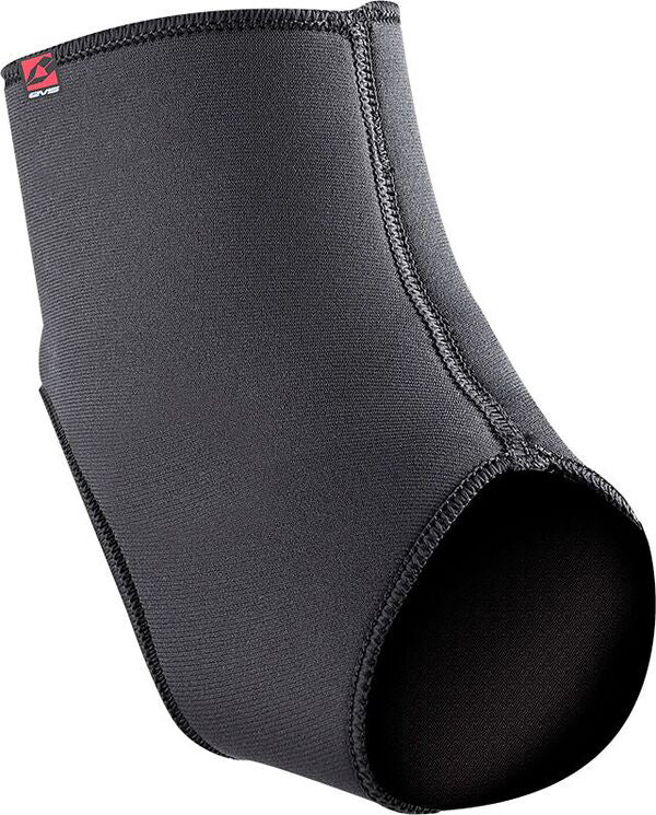 EVS As06 ankle support in large size, showcasing a black brace with adjustable straps and reinforced structure for ankle stability.