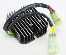 Load image into Gallery viewer, Ricks Motorsport Electric rectifier and regulator for motorcycle electrical systems, mounted on a vehicle's electrical component.