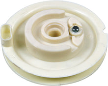 Load image into Gallery viewer, SP1 Starter Pulley for A/C, Pol S/M, model 12-3298, showing the black pulley with mounting hardware and cable attachments.