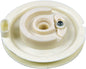 SP1 Starter Pulley for A/C, Pol S/M, model 12-3298, showing the black pulley with mounting hardware and cable attachments.