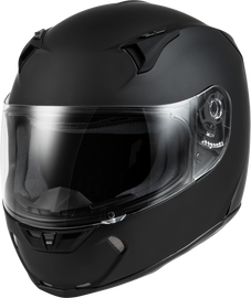 Fly Racing Revolt Solid Helmet in matte black, size medium, with aerodynamic design and secure strap for motocross riding.