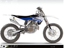 Load image into Gallery viewer, DCOR Complete Graphic Kit in white with various decals and designs, suitable for customizing vehicles or surfaces.