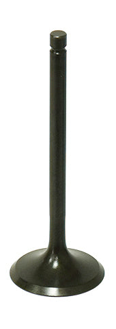 Bronco engine intake valve 183-09518 with metal stem and valve seat, designed for automotive engine performance.