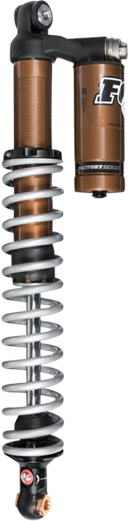 Fox 1.5 Podium RC2 Utility shocks for ATV suspension, showing silver shock absorbers with coil springs and mounting hardware.