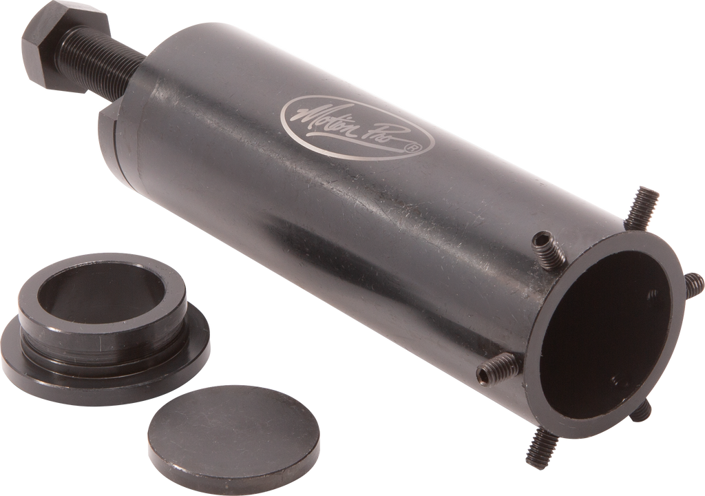 Motion Pro VT steering stem bearing tool for FLT '14-up, designed for motorcycle maintenance and bearing installation.
