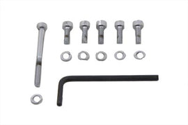 Chrome Allen screw kit for Keihin carburetors, compatible with fuel and air systems, by Gardner-Westcott.