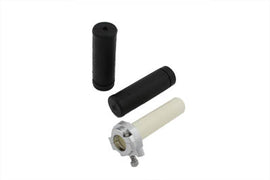 V-Twin dual handlebar throttle handle and grips for motorcycle handlebar control, featuring ergonomic design and durable materials.