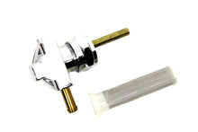 Charger l'image dans la galerie, Chrome Petcock with Nut and 90 Left Outlet