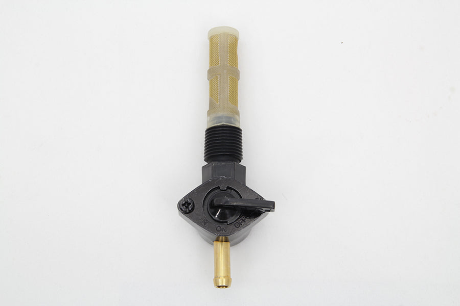 Petcock Straight Outlet Black