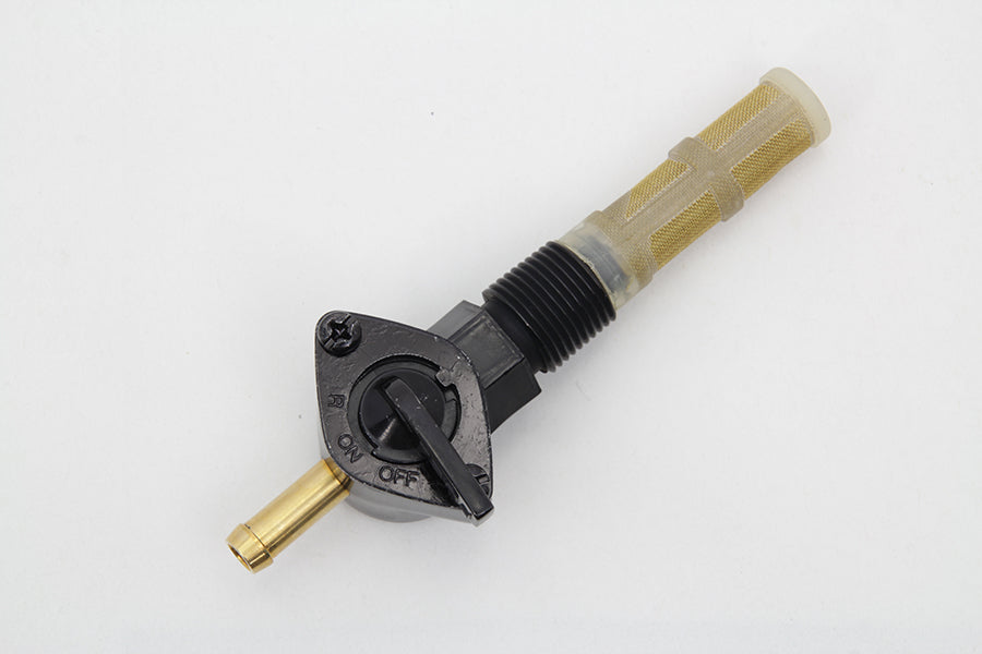 Petcock Straight Outlet Black