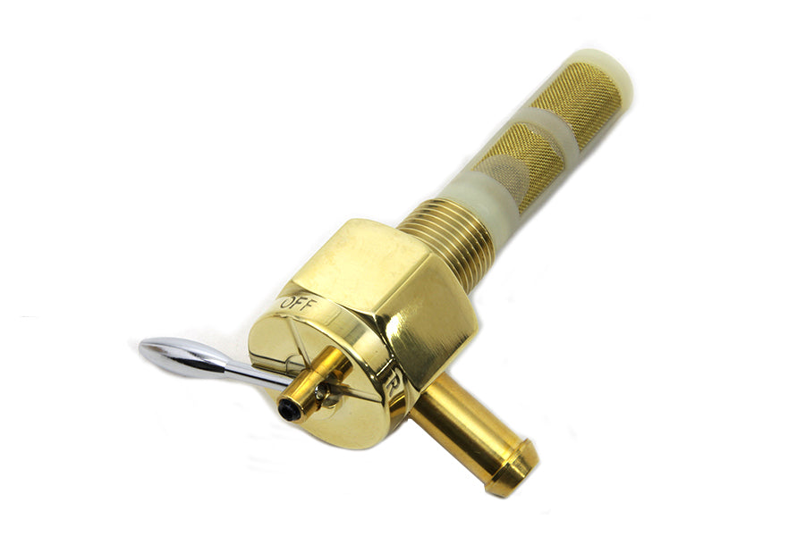 Sifton Brass Hex Petcock 90 Right Hand Spigot