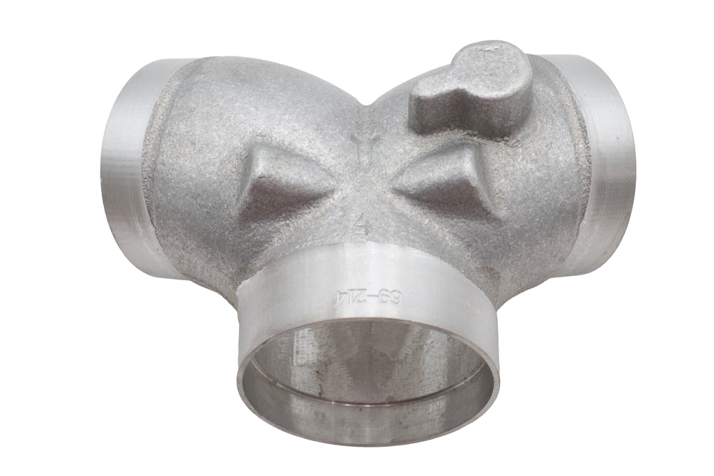 Ultima Oval 48mm Spigot Type Manifold Natural Aluminum