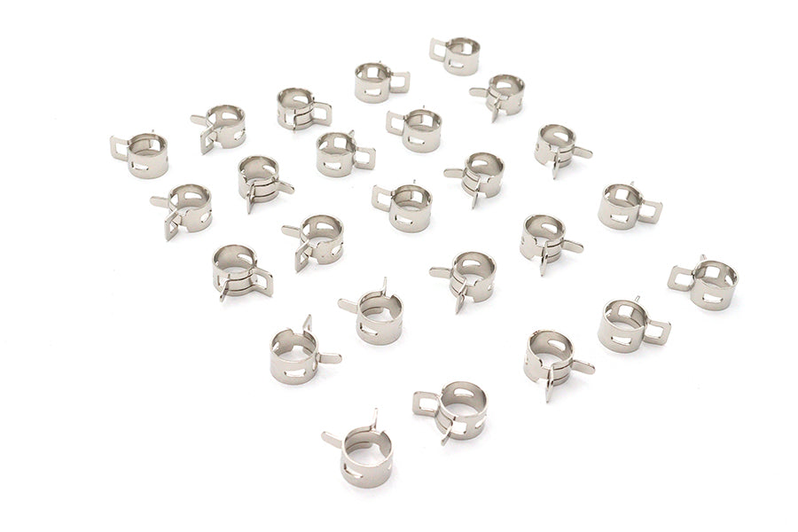 Nickel Plated Oil Line Hose Clamp