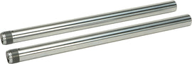 HardDrive 39mm fork tubes for 23-inch suspension, 2-inch under XL models, showing close-up of black fork tubes with mounting details