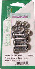 Load image into Gallery viewer, Gardner-Westcott front brake rotor Allen bolts for 84-up laced wheels, shown in a close-up view on the product image.