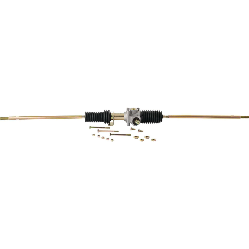 All Balls steering rack assembly Pol 251-4035 showing metal components and connection points for vehicle steering system