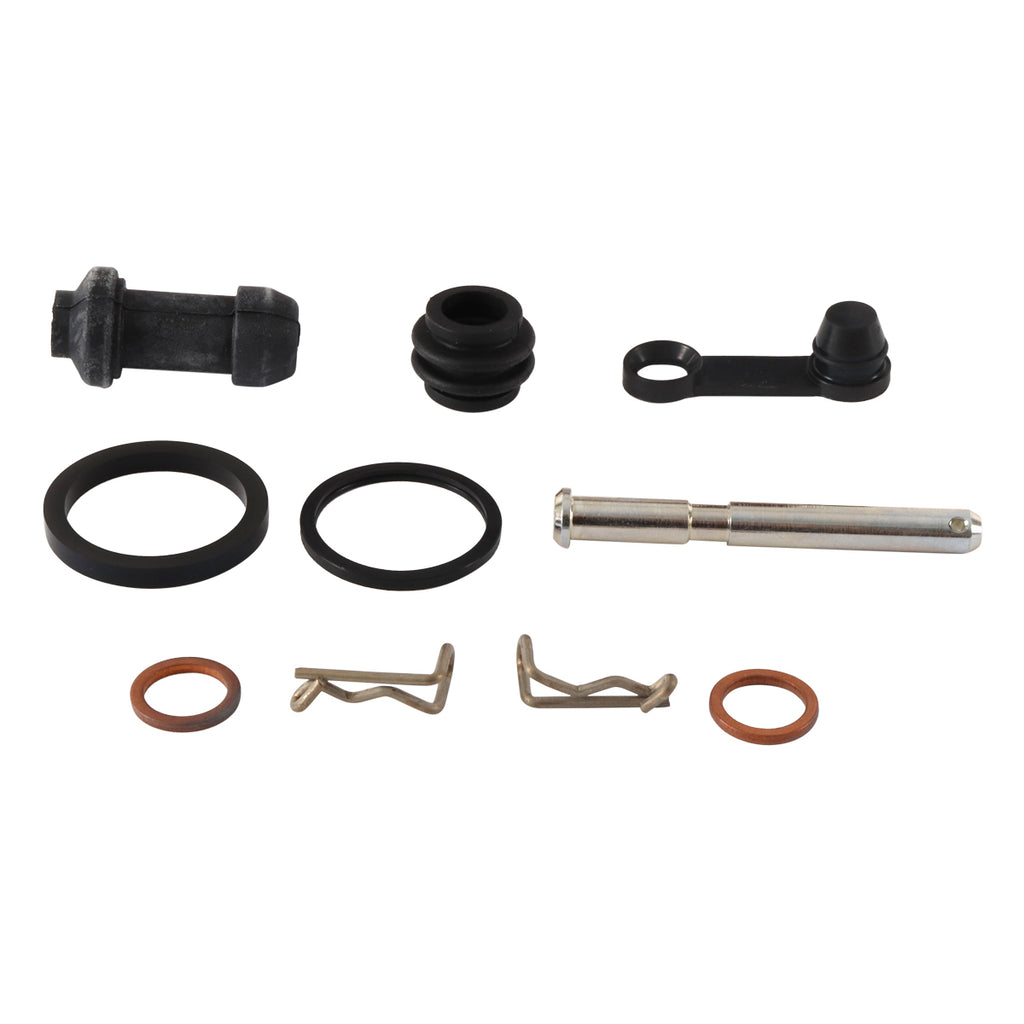All Balls rear brake caliper rebuild kit for Husky and KTM motorcycles, includes brake seals and components.