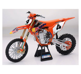 New Ray Toys 1:6 scale Red Bull KTM Chase Sexton #4 motorcycle accessories, detailed miniature model part.