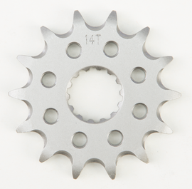 Fire Power steel 14-tooth front CS sprocket for off-road Yamaha 255-5428014, designed for durable off-road motorcycle use.