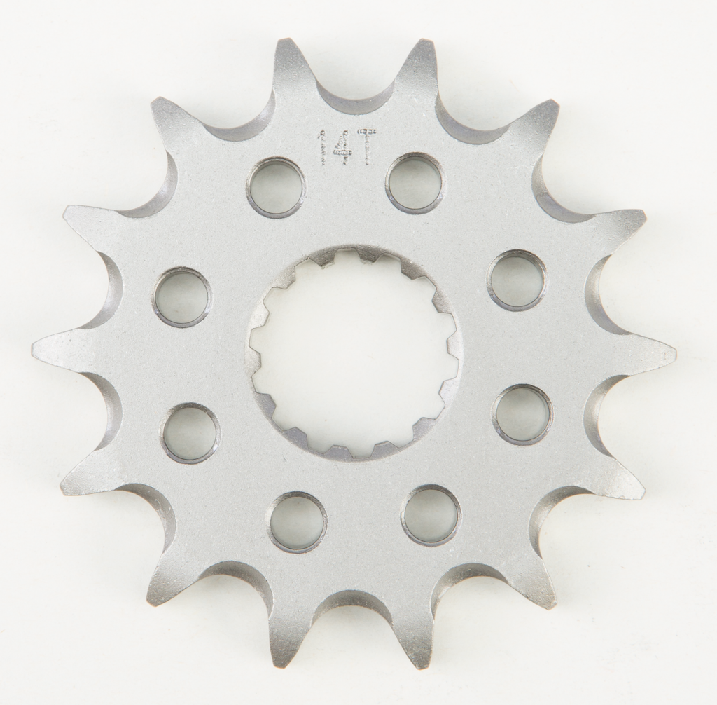 Fire Power Steel 14T front CS sprocket for Yamaha 255-5428014, off-road motorcycle part with gear teeth and sprocket design.