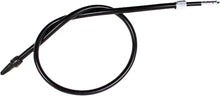 Load image into Gallery viewer, Motion Pro black vinyl speedo cable 70-3003 for motorcycle, showing the flexible cable with black vinyl coating and connectors