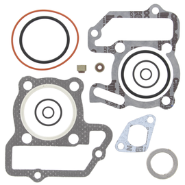 Vertex Top End Gaskets 681-0616, set of engine gaskets and seals, with detailed black gasket components on a white background.