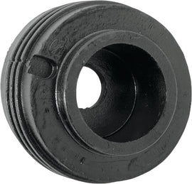 HardDrive swingarm isolator mount for motorcycle, showing the black rubber and metal bracket in close-up detail.