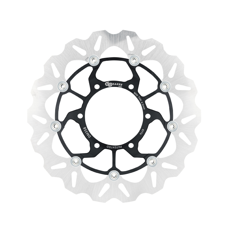 GBRAKES Skw 270 outside brake rotor, automotive brake component with vented surface and mounting holes, part number 17-D9039X