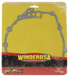 Vertex clutch cover gasket for Yamaha models, showing the black outer gasket with detailed edges and sealing surface.