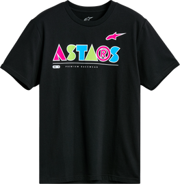 Alpine Star black cereal SS CSF T-shirt in large size, casual short-sleeve men's t-shirt with graphic design.