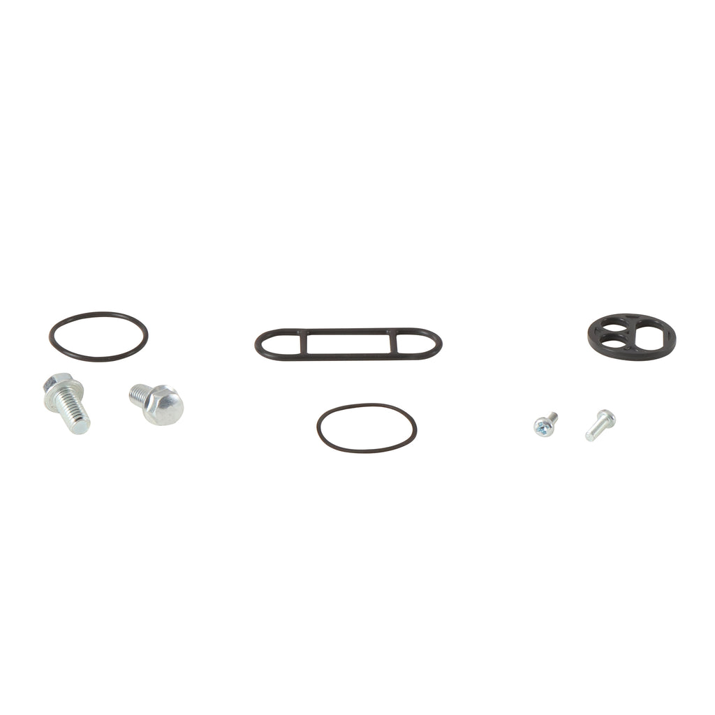 All Balls Fuel Tap Repair Kit for intake and carburetor fuel systems, featuring replacement components and seals.