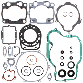 Vertex Complete Gasket Set with Oil Seals, including various gaskets and seals for engine repair, displayed in the image.
