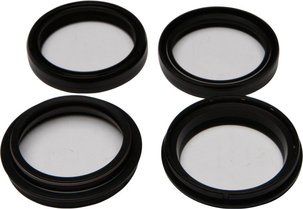 All Balls suspension fork and dust seal wiper kit 22-56144 with rubber seals and dust covers for motorcycle forks.