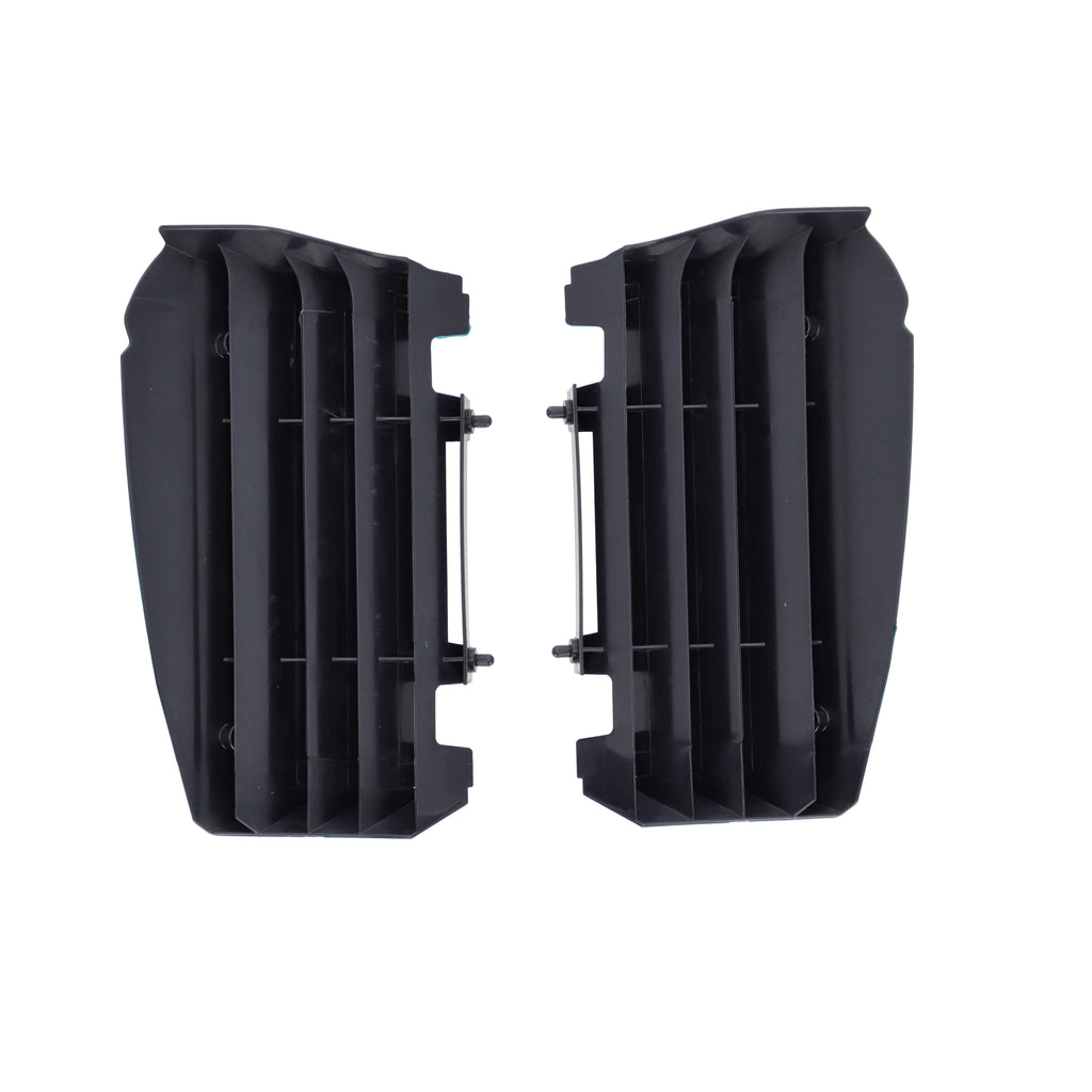 Acerbis radiator louvers in dark blue for Yamaha motorcycles, body parts, with vented design for cooling and protection.