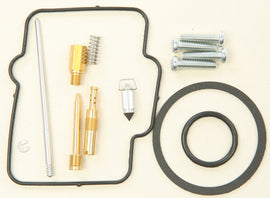 All Balls bike carburetor rebuild kit 226-1102 for intake and fuel system, with various gaskets and parts laid out.