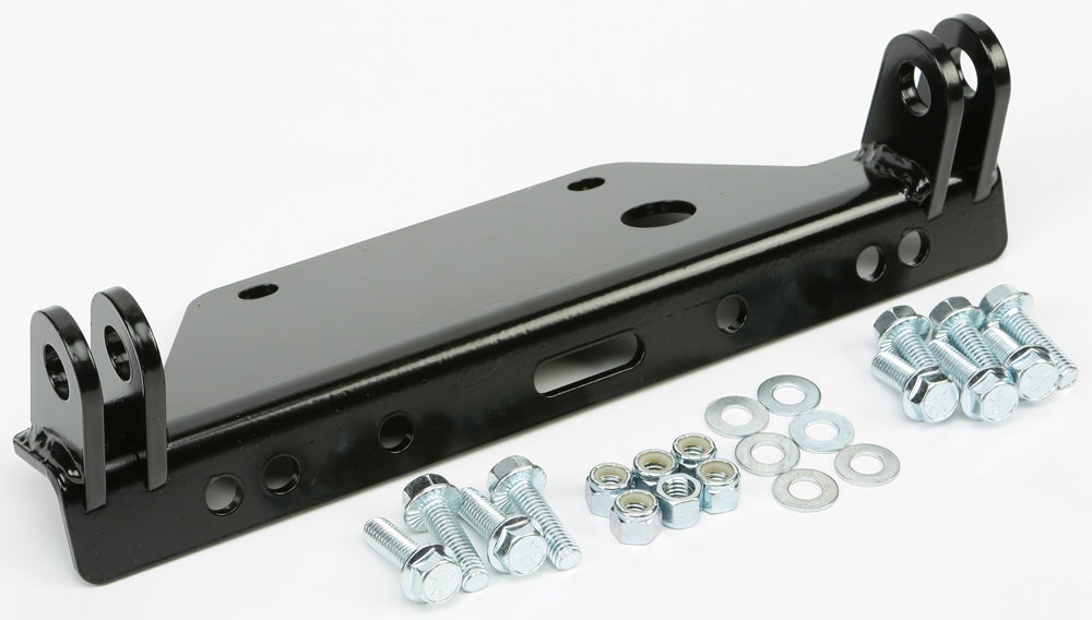 KFI Products UTV plow mount kit with brackets for secure attachment, shown on a white background.