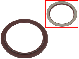 SP1 crankshaft oil seal gasket, Pol 12-13001, showing a close-up of the sealing surface and rubber edge for engine maintenance.