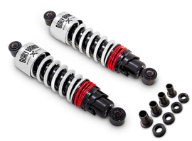 Burly Brand Slammer Plus shocks, 11.5-inch chrome suspension for motorcycles, model 750-05555, XL 04-22.
