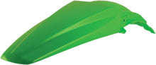 Load image into Gallery viewer, Acerbis green rear fender for motorcycles, showing the curved plastic design with mounting points, in a vibrant green color.