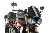PUIG - Windscreen Naked New Gen Sport Black Tri - 561-08929BK
