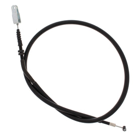 All Balls rear hand brake cable 24-54070 for motorcycle, showing the control line with connectors and protective outer casing.