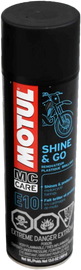 Motul Shine & Go 13oz car detailer and protectant chemical in a spray bottle, designed for vehicle shine and maintenance.