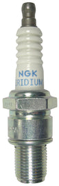 NGK spark plug #4457/04 2-R7376-10, automotive ignition component with metal shell and ceramic insulator, for engine performance.