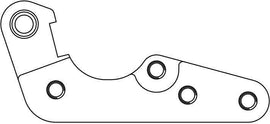 GALFER 280 Tsunami brake bracket for motorcycle, durable metal component with mounting points for brake system installation.